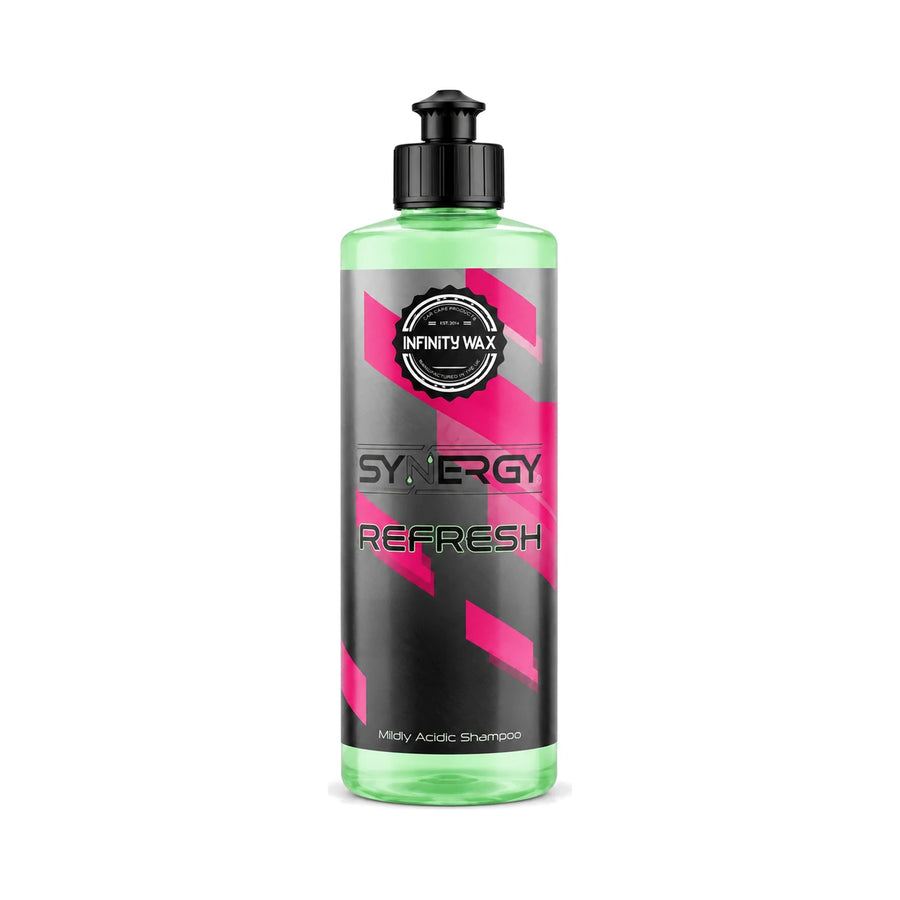 Infinity Wax Synergy Refresh Shampoo, product photo on white