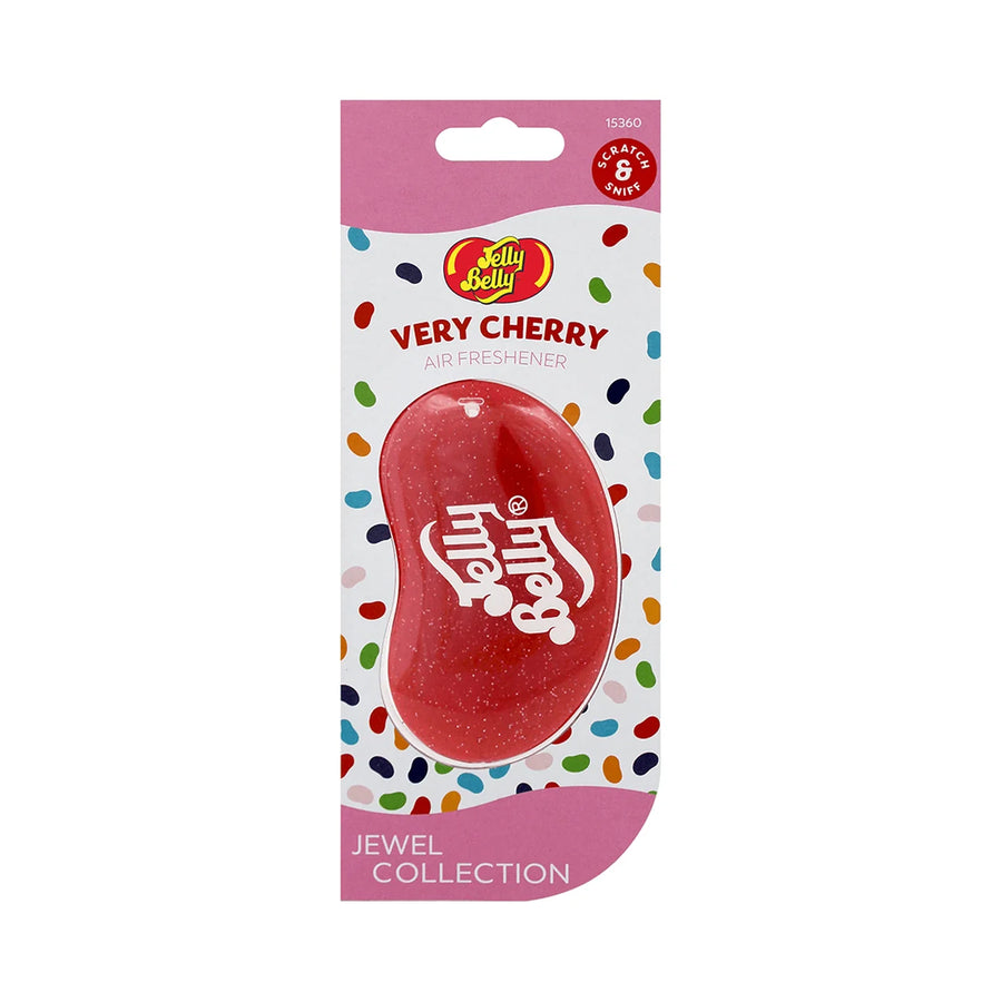 Jelly Belly Very Cherry, 3D Air Freshener, product photo on white