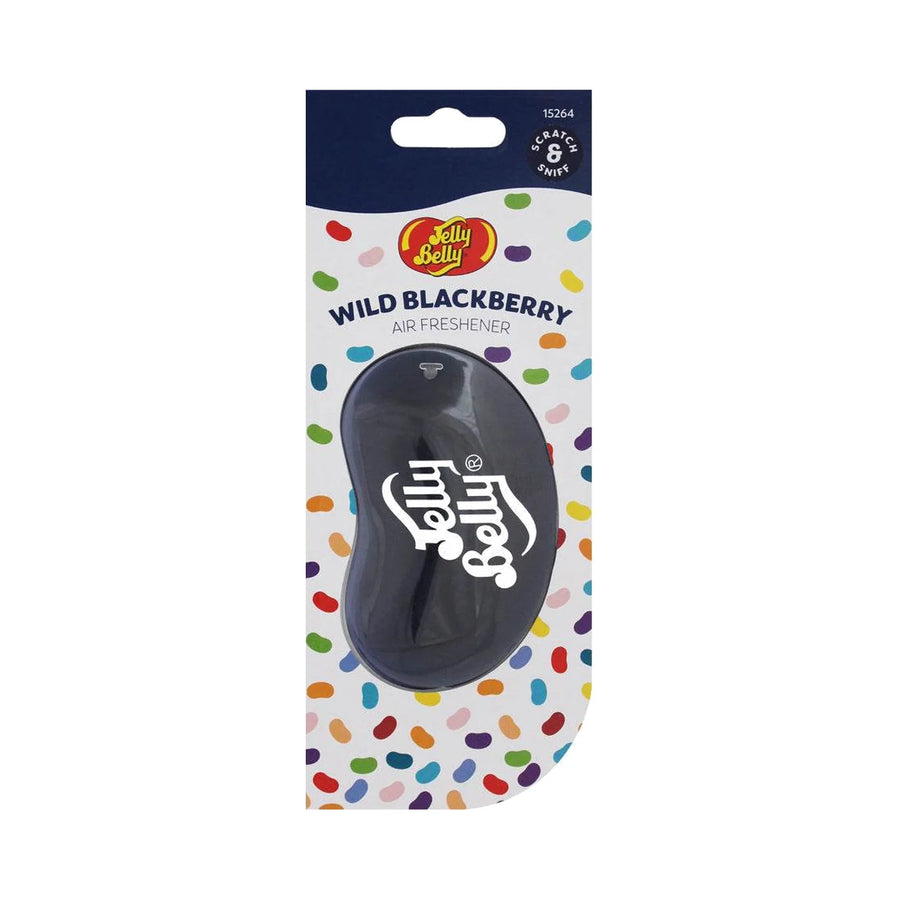 Jelly Belly Wild Blackberry, 3D Air Freshener, product photo on white