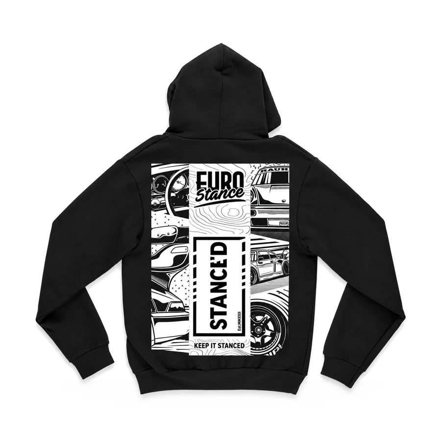 EuroStance Keep it Stance Hoodie back, product photo on white