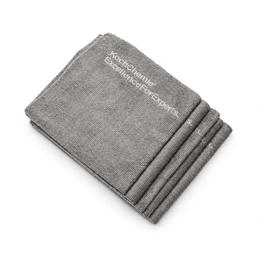 Koch-Chemie Coating Towel five-pack of grey microfibre towels