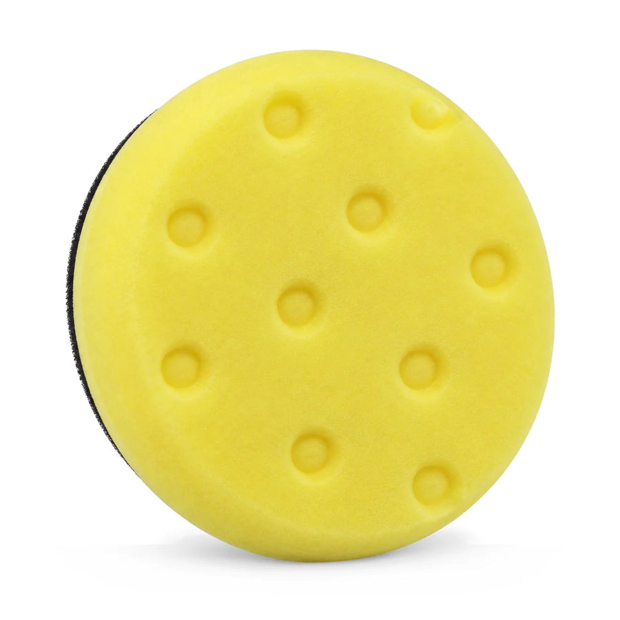 Lake Country CCS 3.5" Cutting Pad - Yellow 3.5in, product photo on white