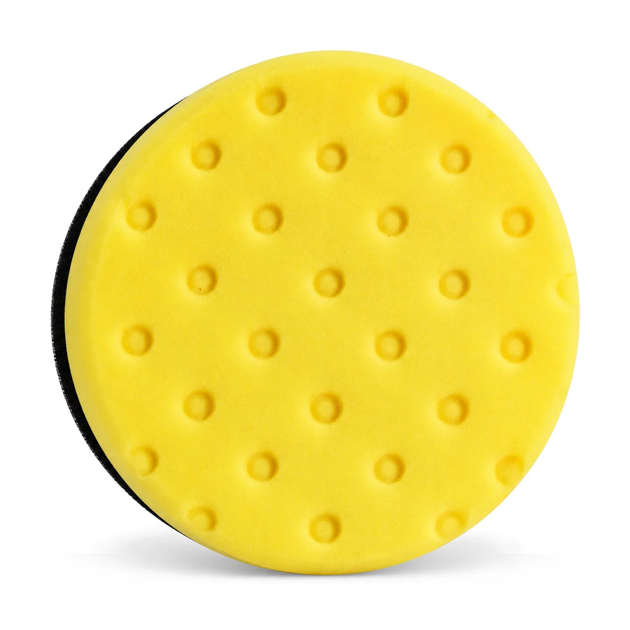 Lake Country CCS 5.5" Yellow Heavy Cutting Pad 5.5in, product photo on white