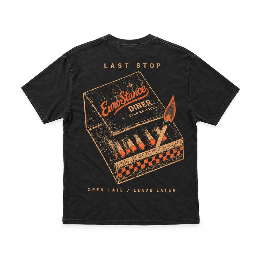 EuroStance Last Stop T-Shirt back, product photo on white