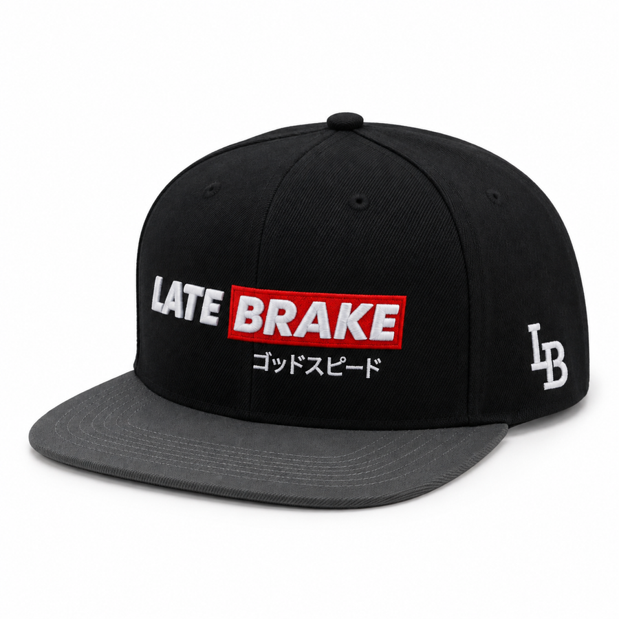 LB OG Logo SpeedBar Snapback Cap (Black/Grey)