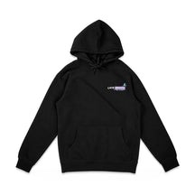 LB Supply - Hail Boost Black Pullover Hoodie front, product photo on white