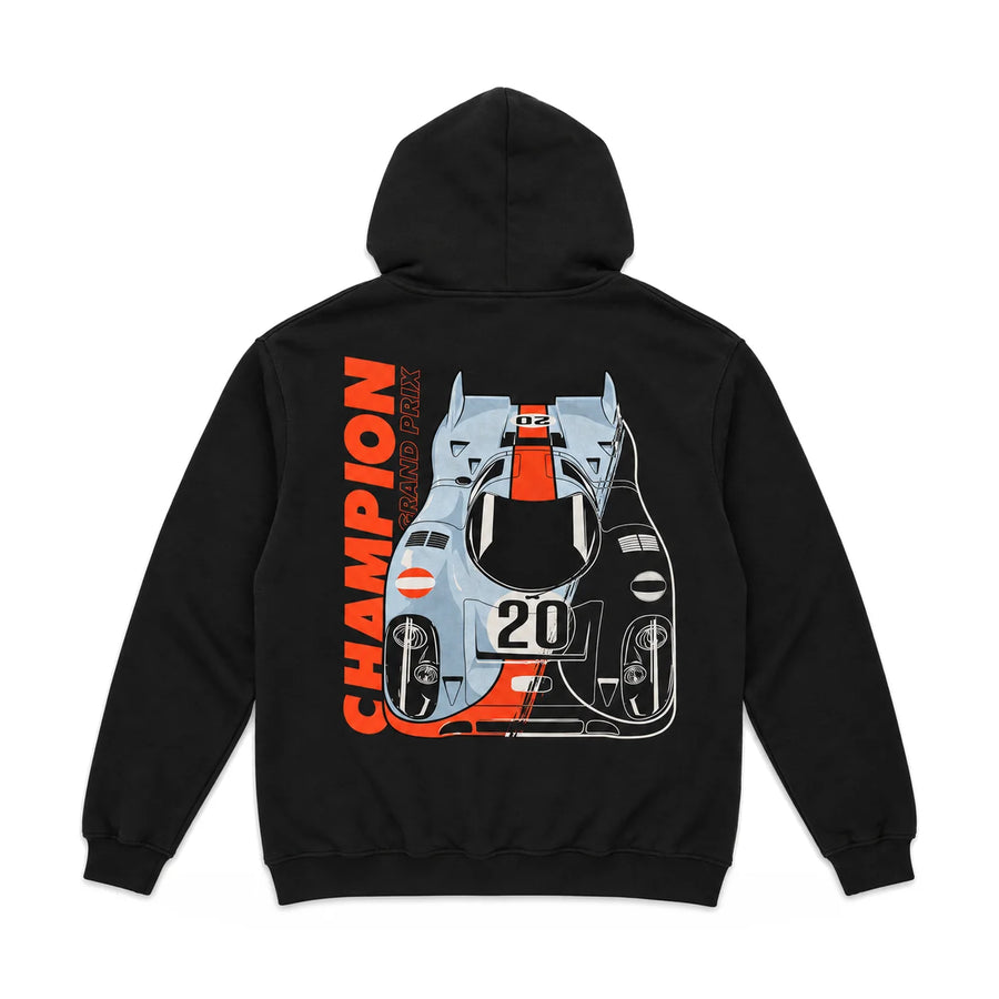 EuroStance Le Mans - Racing Division Hoodie back, product photo on white