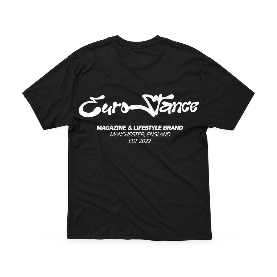 EuroStance Lifestyle Script Tee back, product photo on white