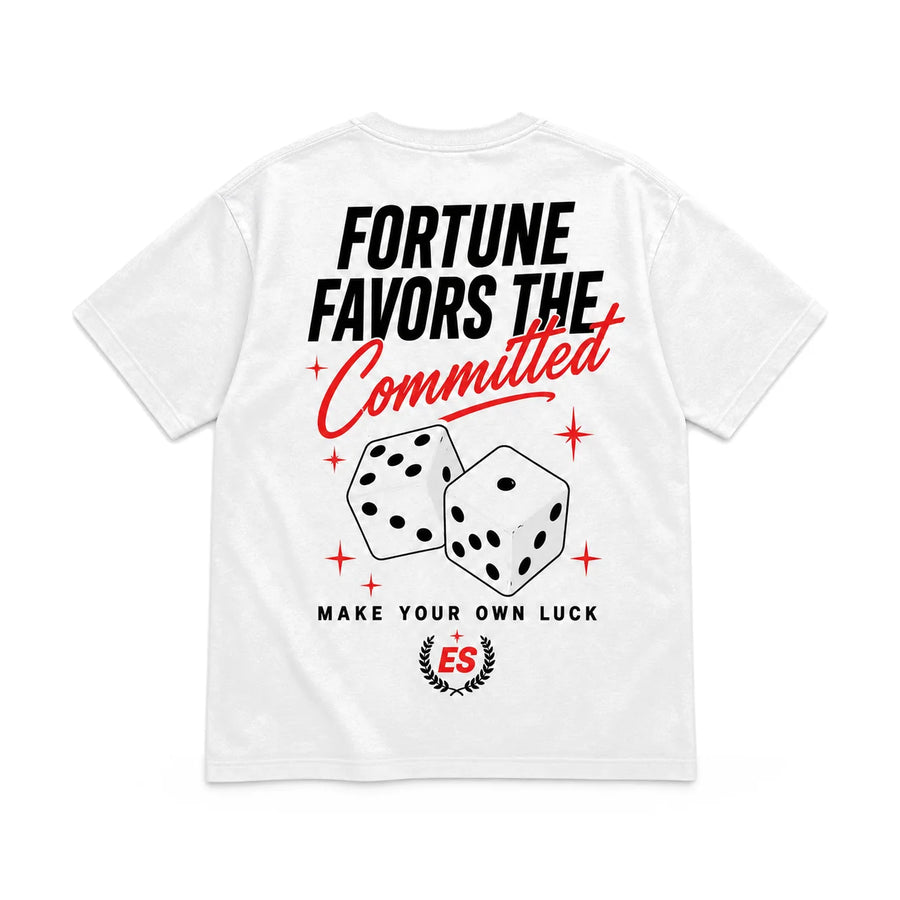 EuroStance Lucky Break Dice T-Shirt back, product photo on white
