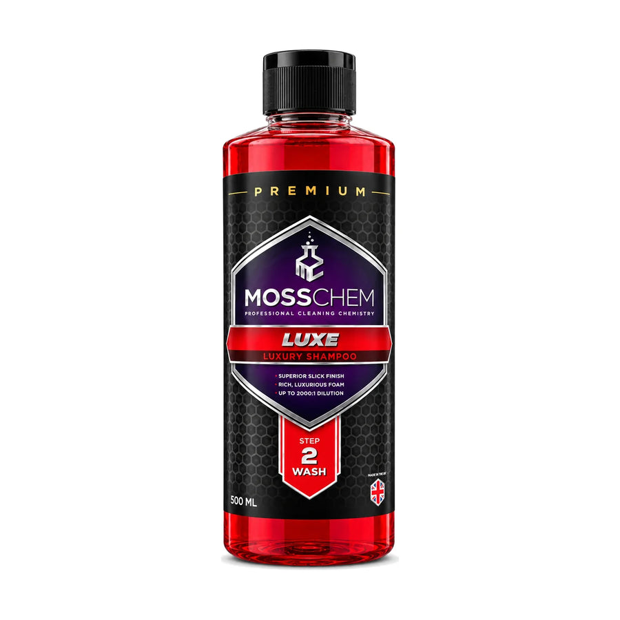 Mosschem Luxe Luxury Shampoo 500ML, product photo on white