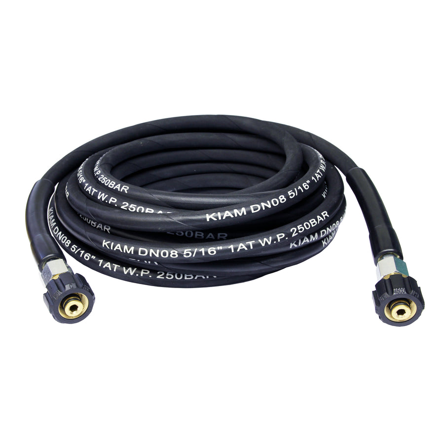 M22 Female - M22 Female Heavy Duty 5/16" Rubber Pressure Washer Hose - The Drivers HQ
