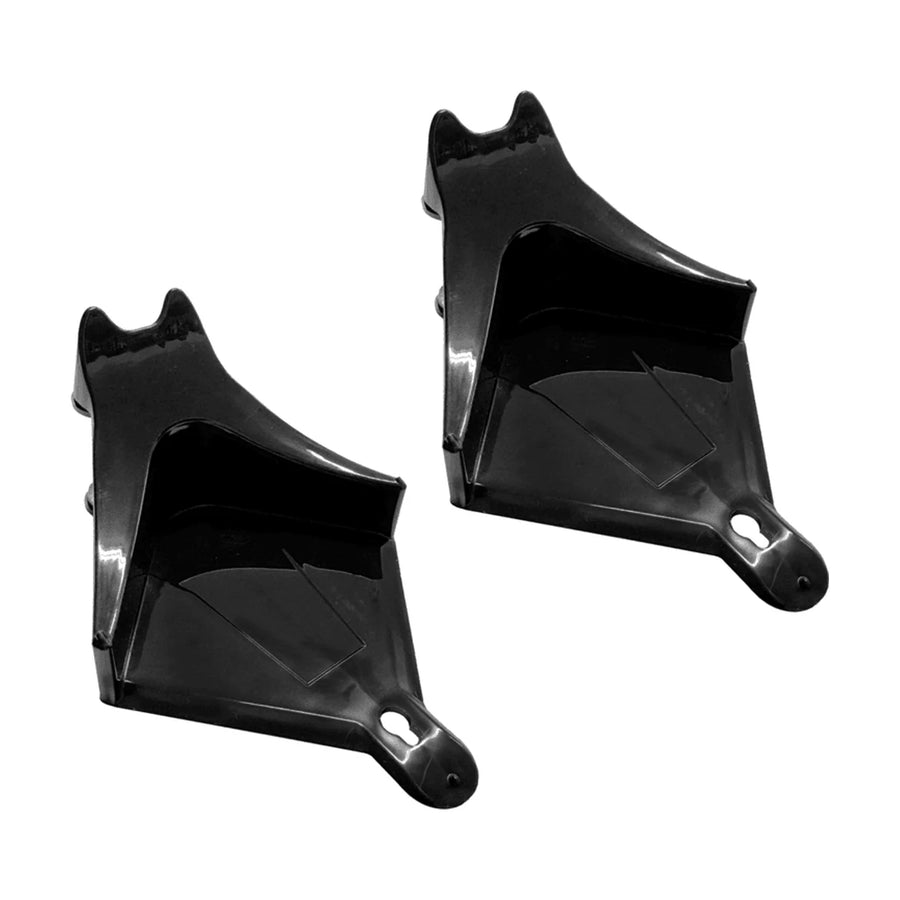 Mammoth Detailing hose guides twin pack, two black hose guides with a curved ramp and a loop end, product photo on white