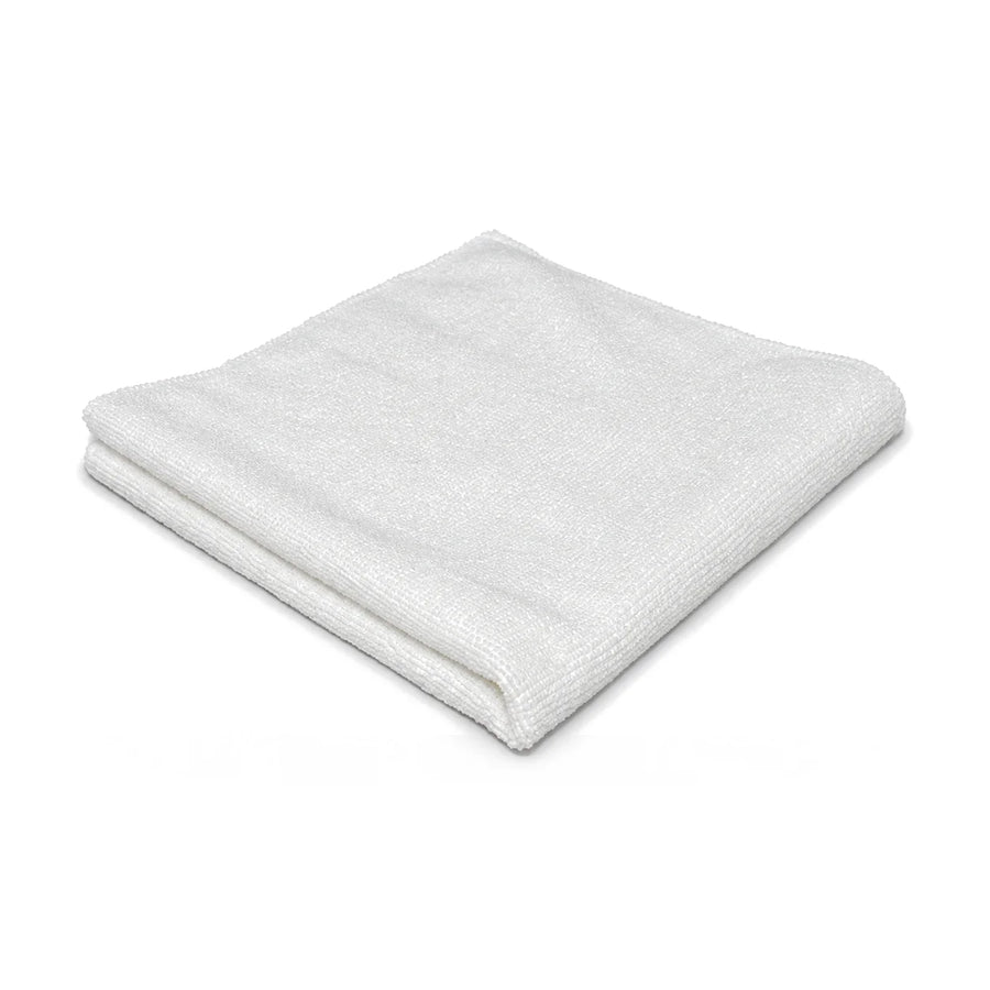 Mammoth Fine All-rounder Microfibre Towel - White 40x40cm 40 x 40cm, product photo on white