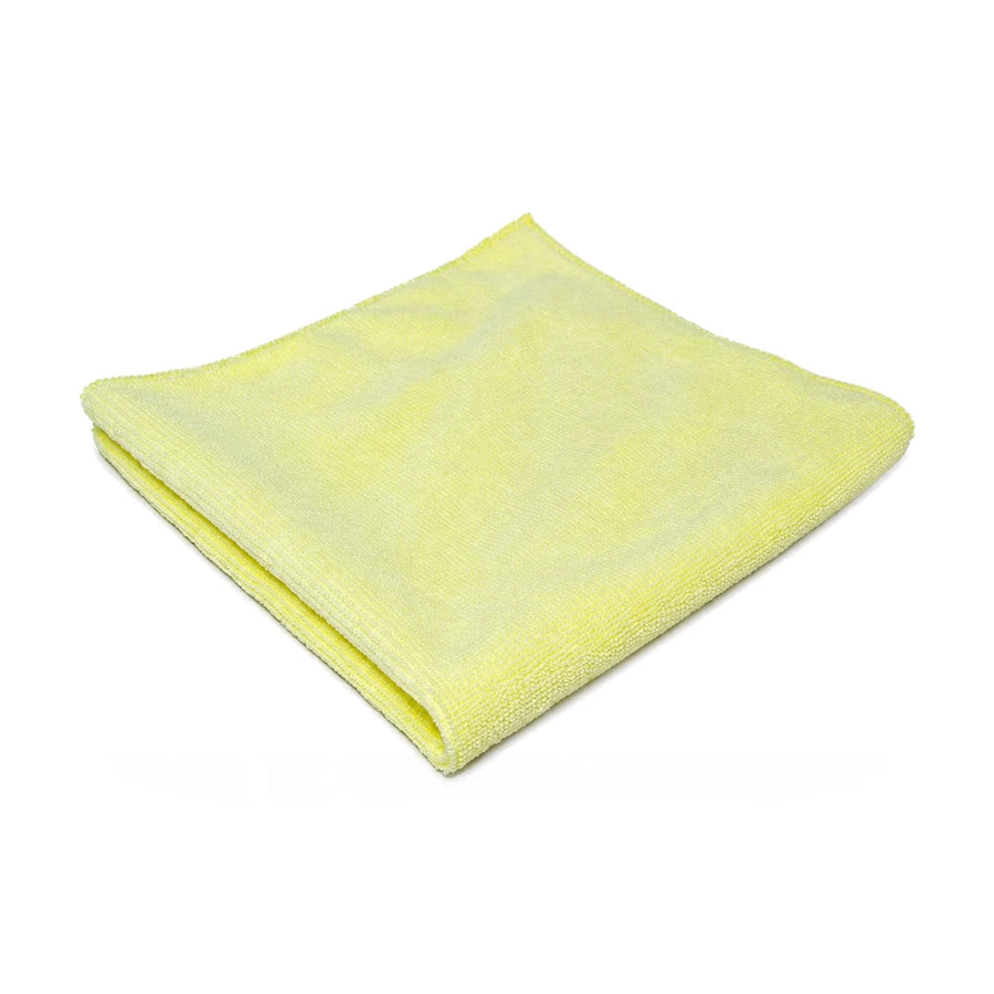 Mammoth Fine All-rounder Microfibre Towel - Yellow 40x40cm 40 x 40cm, product photo on white
