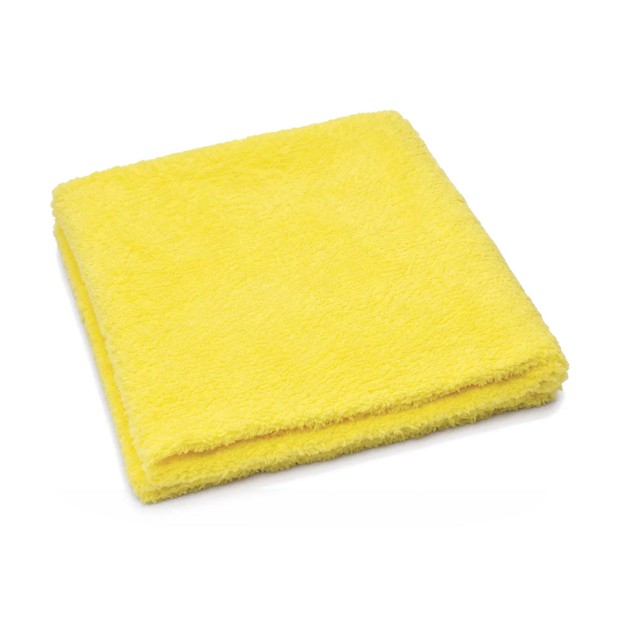 Mammoth Furry Canary - Extra Soft Microfibre Buffing Towel 40 x 40cm, product photo on white