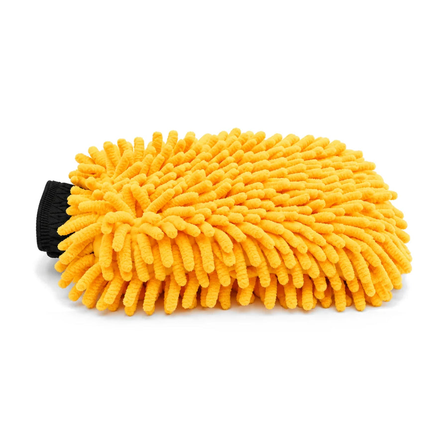 Mammoth Micro-Chenille Wash Mitt - Gold, product photo on white