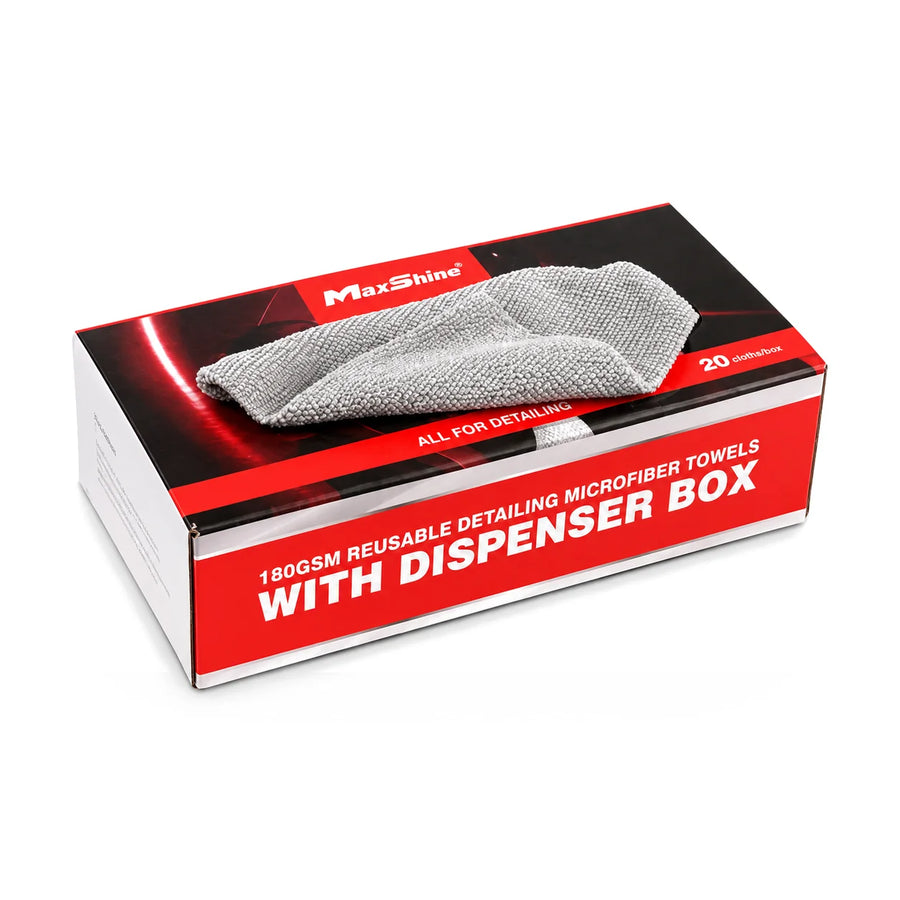 Maxshine Detailing Microfibre Cloths (20pc) 22 x 22cm, product photo on white