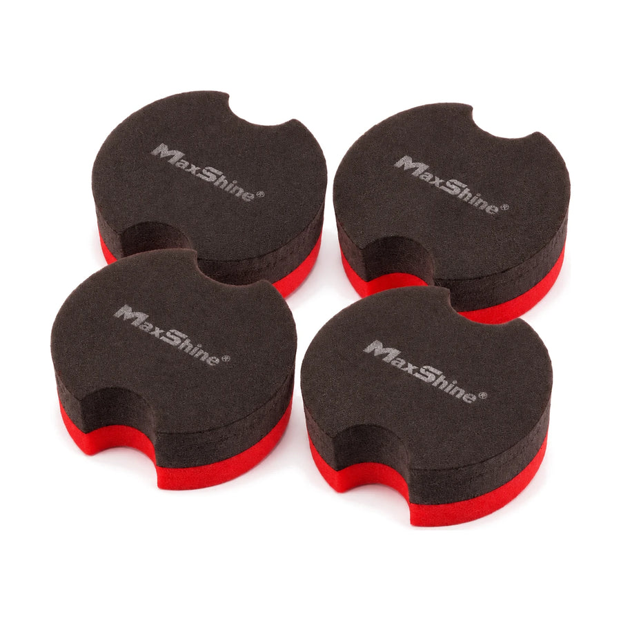 Maxshine Foam Wax Applicator, 4 Pack, product photo on white