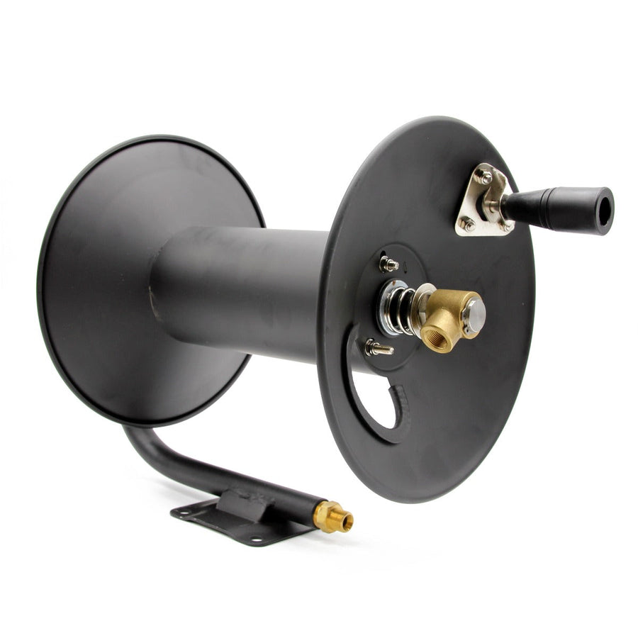High Pressure Hose Reel (100ft / 30m) - Fixed base - The Drivers HQ