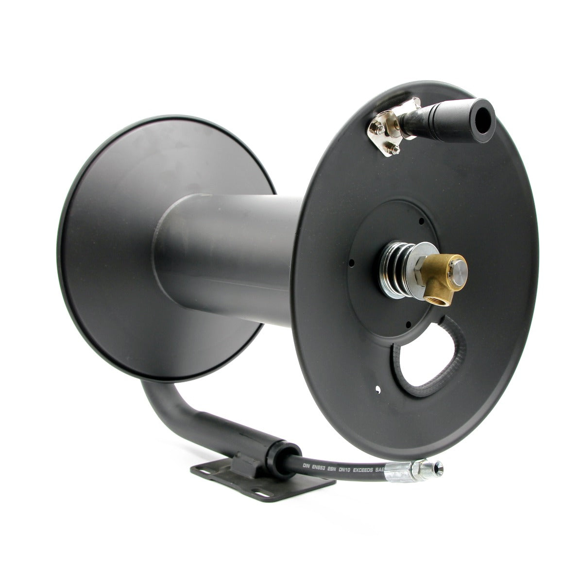 High Pressure Hose Reel (200ft / 60m) - Fixed base - The Drivers HQ