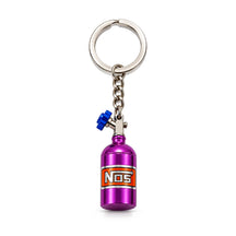 NOS Keyring Purple, product photo on white