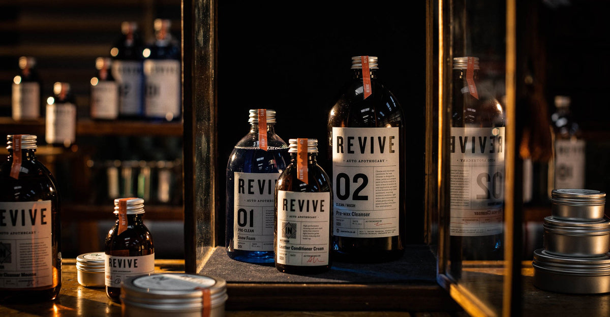 NowRevive Product Range - Stages of Clean, Protect & Maintain