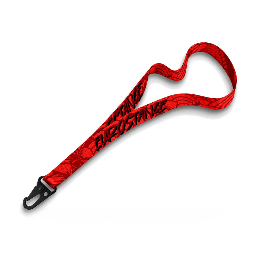 EuroStance Red JDM Lanyard, product photo on white