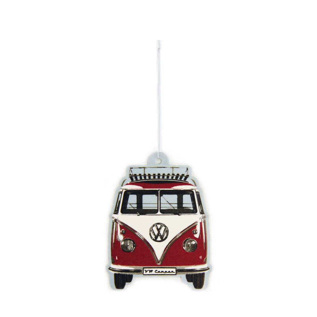 VW T1 Bus Hanging Air Freshener Vanilla Red - The Drivers HQ
