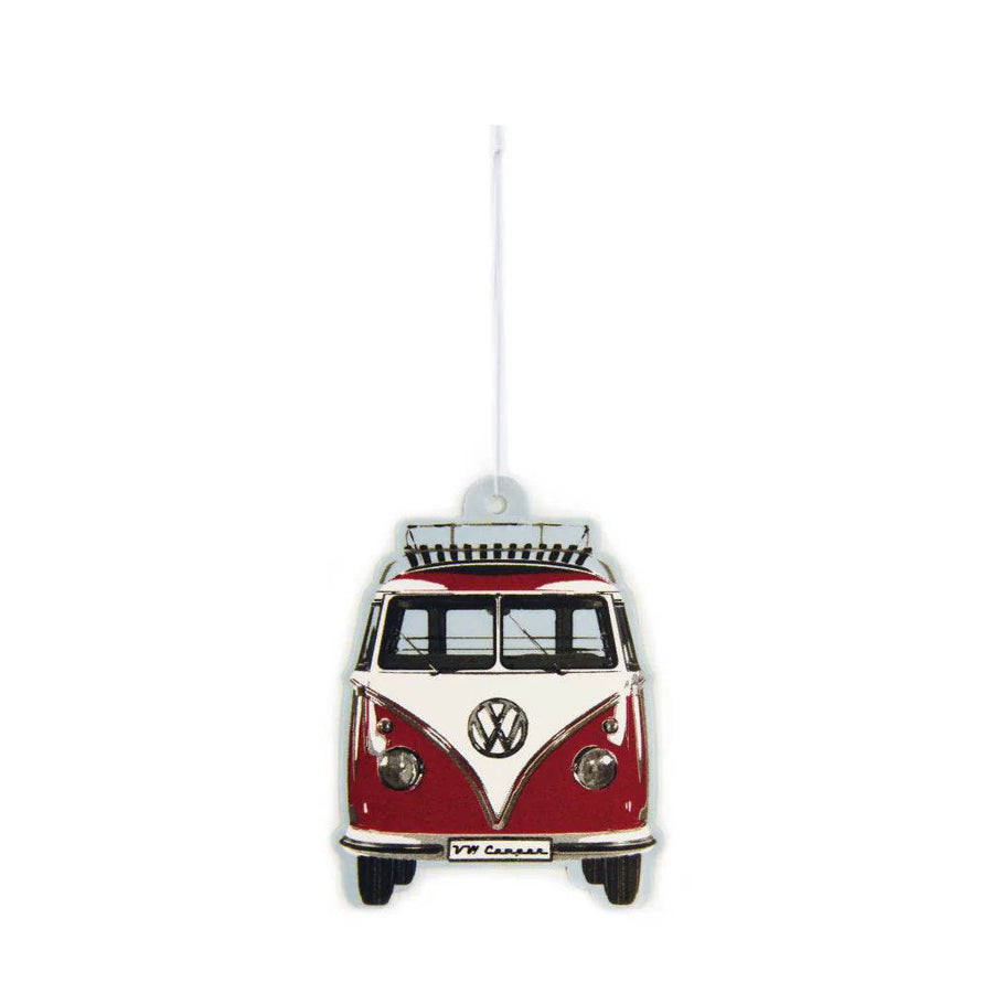 VW T1 Bus Hanging Air Freshener Vanilla Red - The Drivers HQ