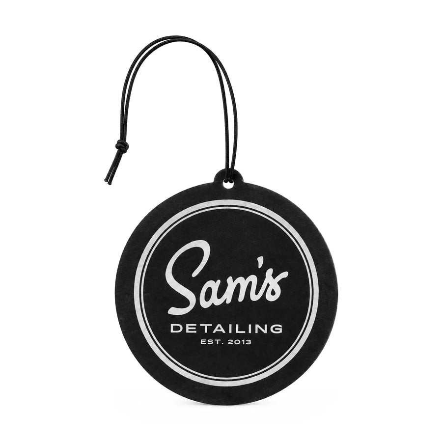 Sams Detailing Vanilla Air Freshener, product photo on white