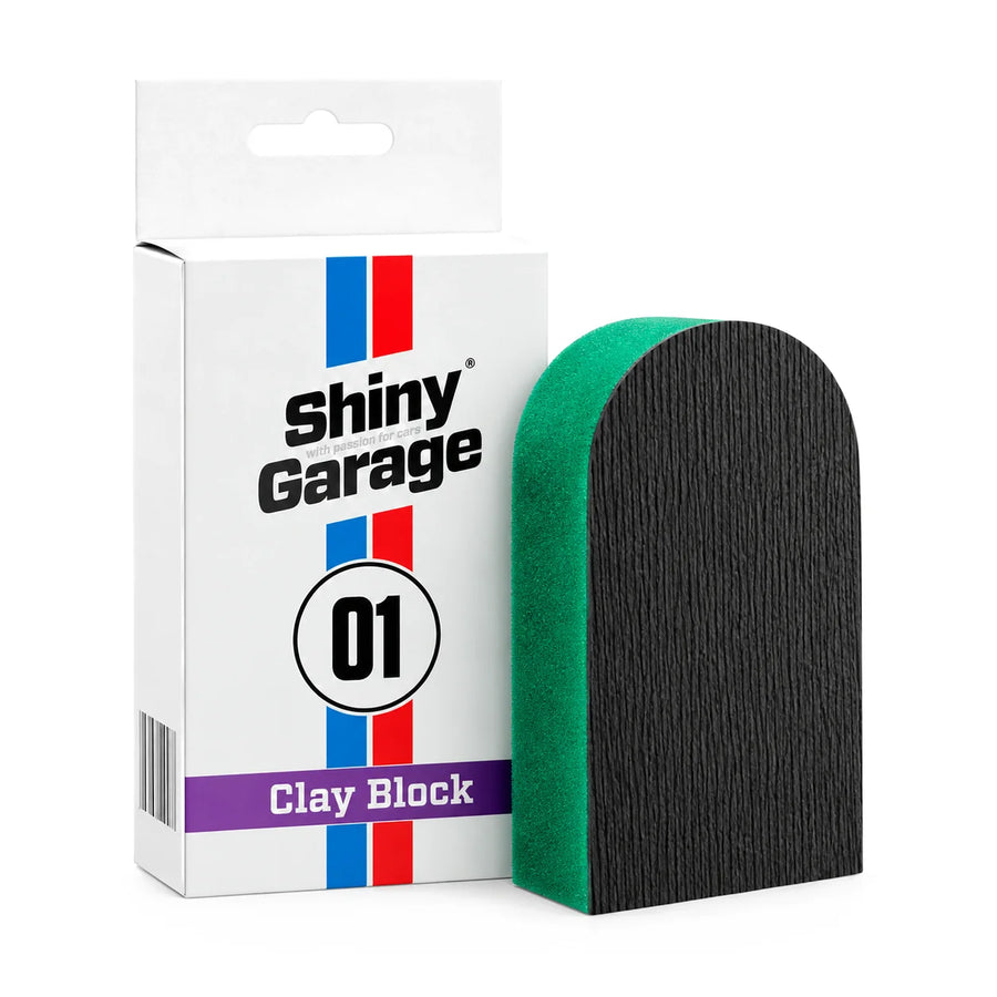 Shiny Garage Clay Block Sponge, product photo on white