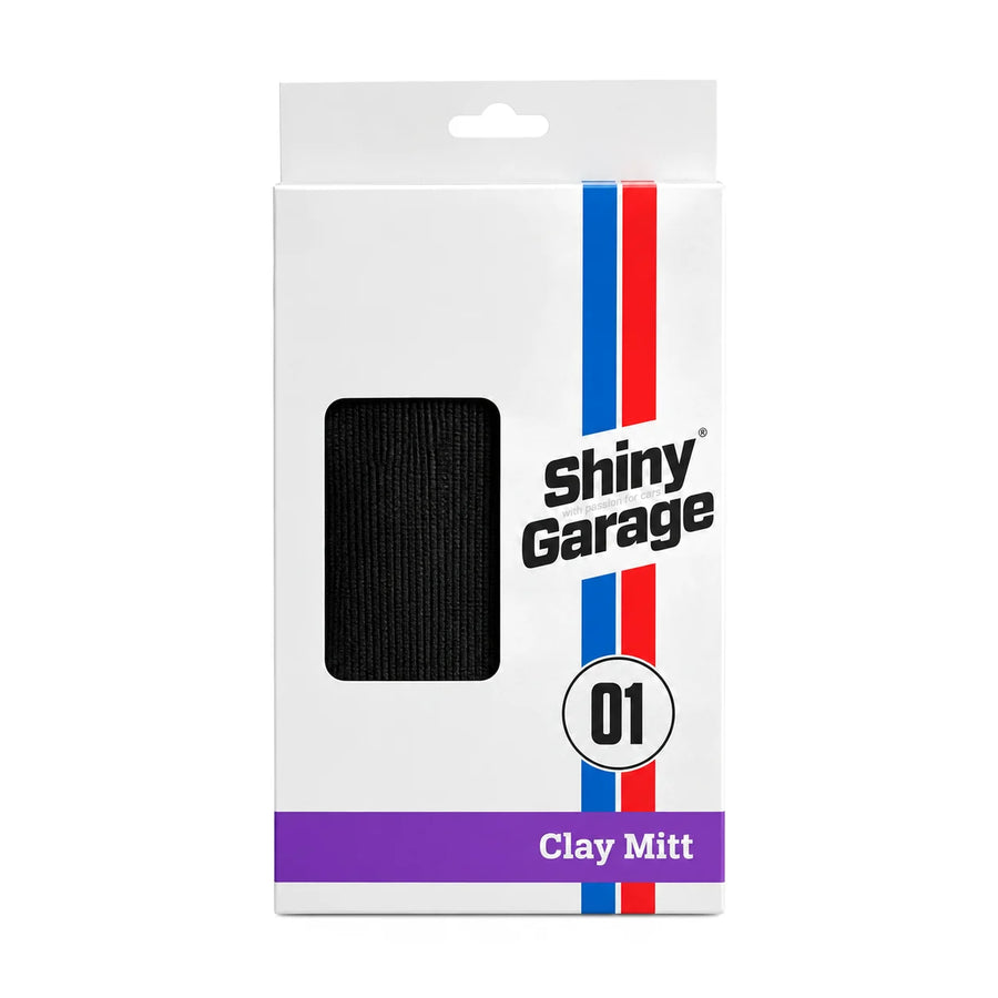 Shiny Garage Clay Mitt 20 x 13cm, product photo on white