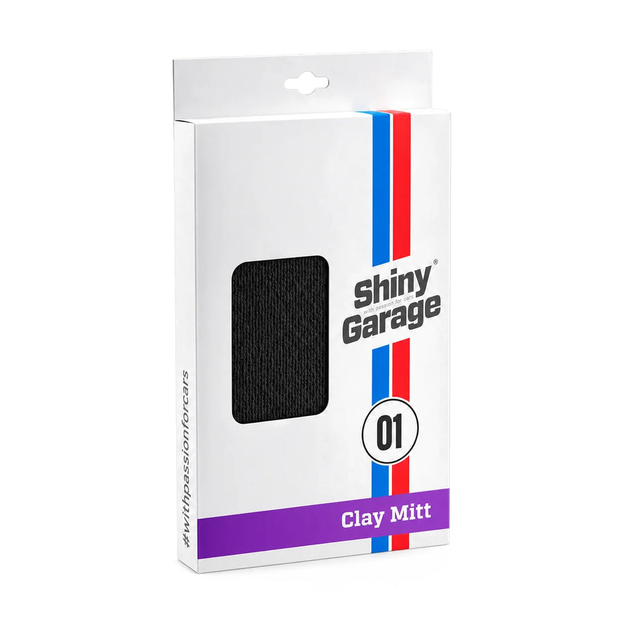 Shiny Garage Clay Mitt 20 x 13cm, product photo on white