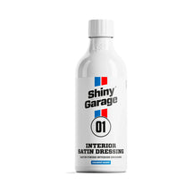 Shiny Garage Satin Interior Plastic Dressing 500ml, product photo on white
