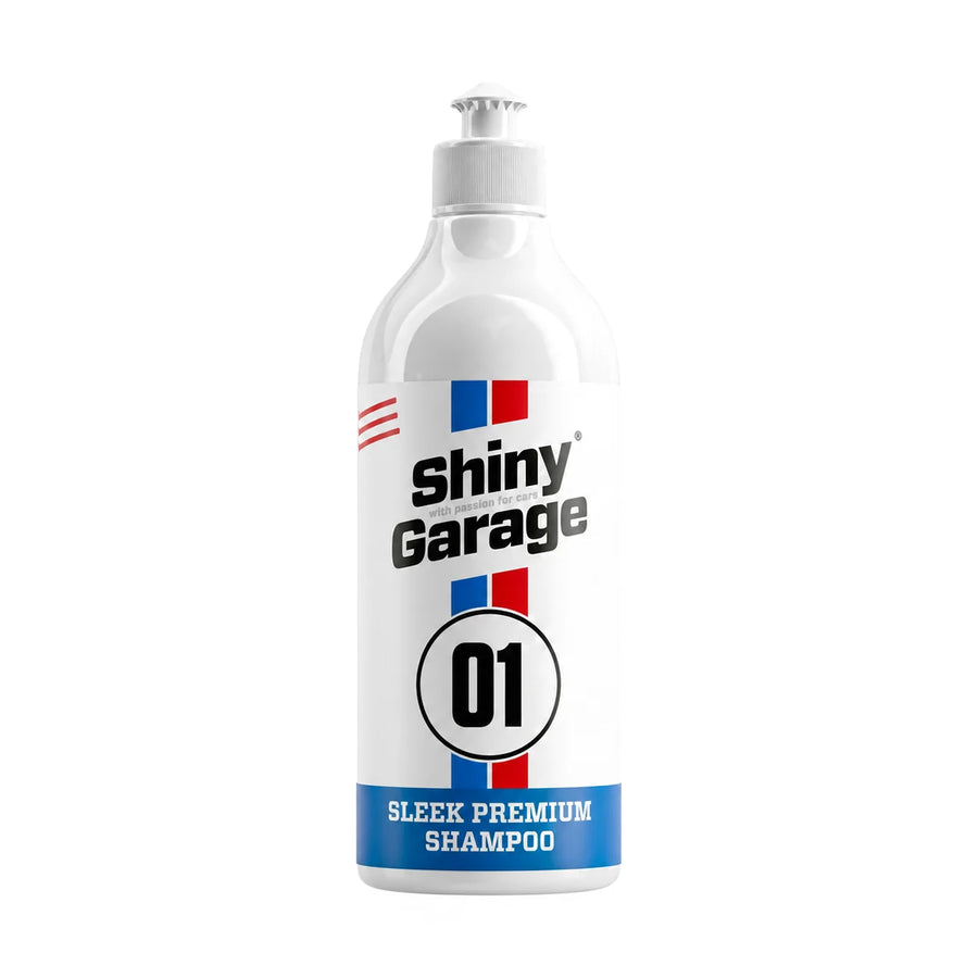 Shiny Garage Sleek Premium Shampoo 500ml, product photo on white