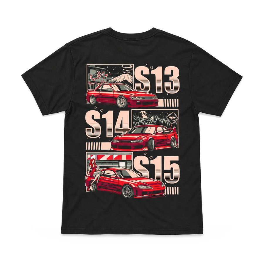 EuroStance Silvia Evolution Tee black, back, product photo on white