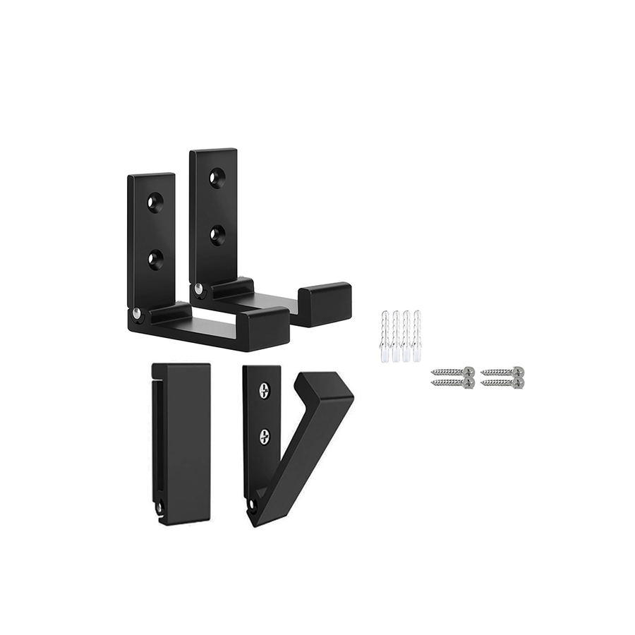 Premium Skateboard Wall Mounts (pair) - Gloss Black