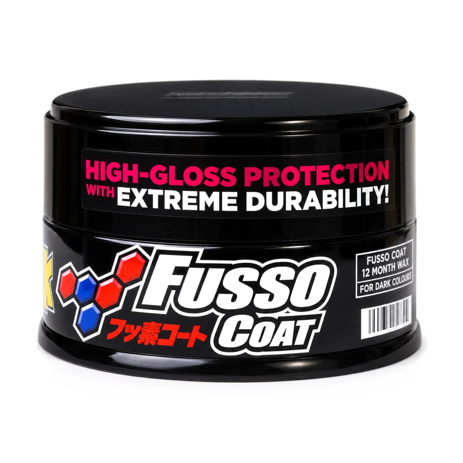 SOFT99 Fusso Coat 12 Months Wax Dark 200g, product photo on white