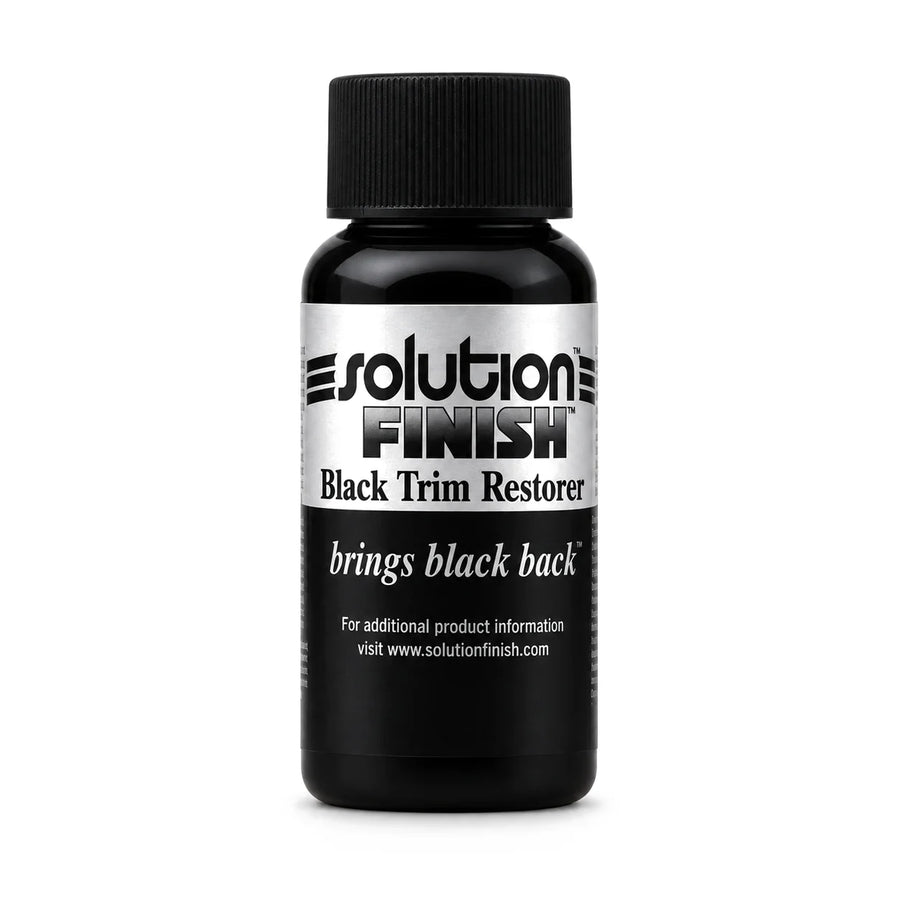 Solution Finish Black Plastic & Vinyl Restorer 1oz (30ml), product photo on white