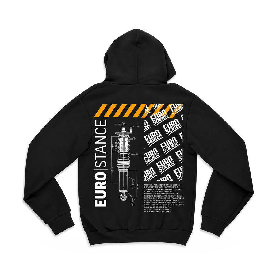 EuroStance Stance Defined Hoodie back, product photo on white