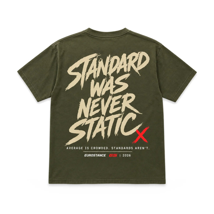 EuroStance Standard vs Static T-Shirt back, product photo on white