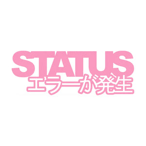 Status Error Classic Logo Sticker Light Pink