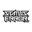 Status Error Logo Outline Sticker 7.5 x3.5"