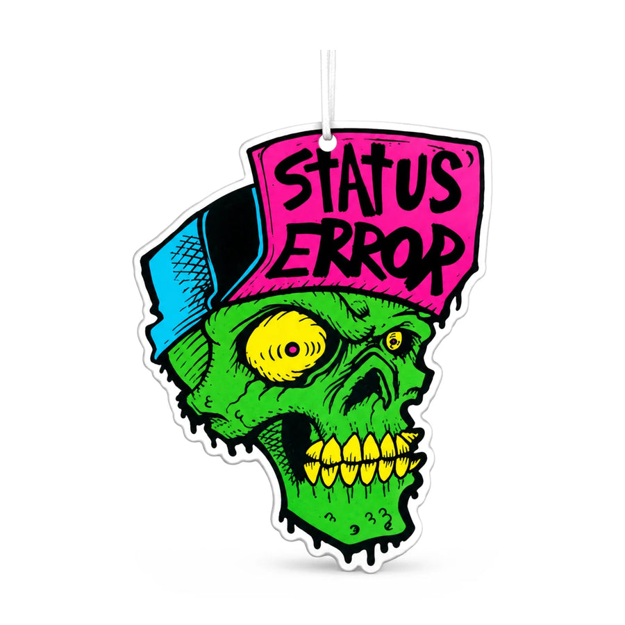 Status Error Skull Air Freshener - Bubblegum, product photo on white