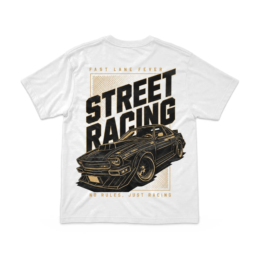 EuroStance Street Racing - Racing Division Tee back, product photo on white