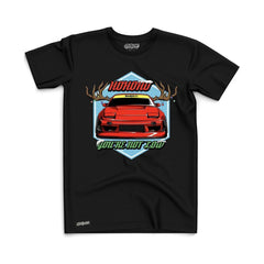Strictly Static Christmas Modified Car T-Shirt - Black