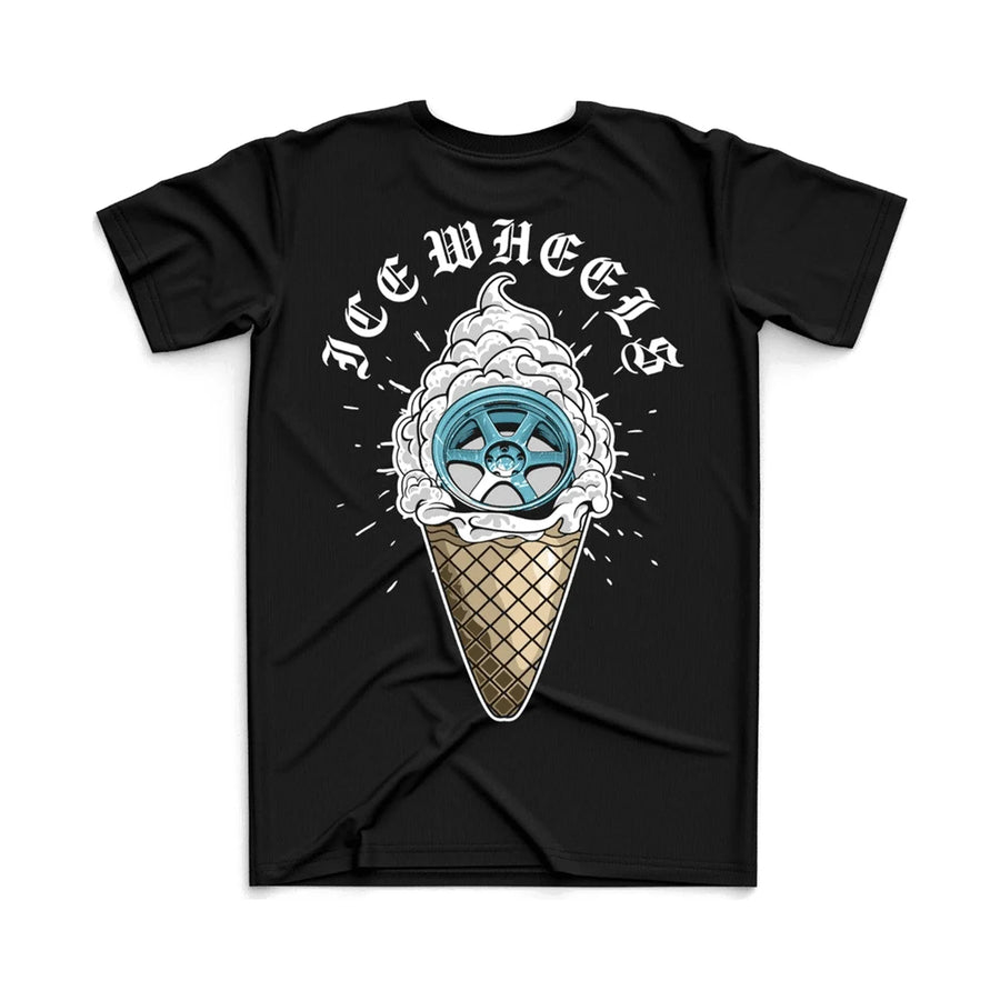 Strictly Static Ice Wheels Tee, product photo on white