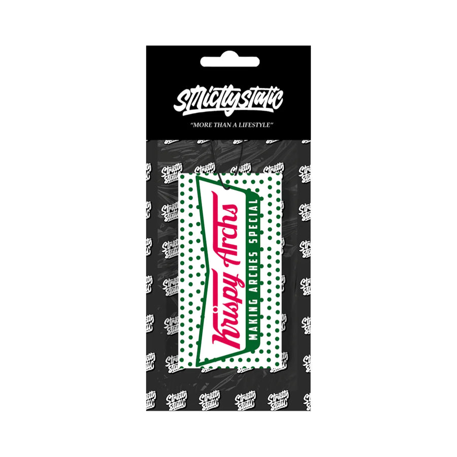Strictly Static Krispy Arches Air Freshener, Mango, product photo on white