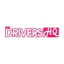 The Drivers HQ Decal Car Sticker - Medium 280mm Pink, product photo on white