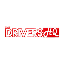 The Drivers HQ Decal Car Sticker - Medium 280mm Red, product photo on white